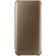 Samsung S-View Carrying Case (Flip) Smartphone - Clear Gold - Plastic Corner - 0.7" Height x 2.7" Width x 5.6" Depth EF-ZG935CFEGUS