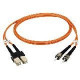 Black Box Fiber Optic Duplex Patch Cable - SC Male - SC Male - 3.28ft EFN110-001M-SCSC
