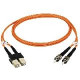 Black Box Fiber Optic Duplex Patch Cable - LC Male - SC Male - 6.56ft EFN110-002M-SCLC