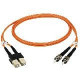 Black Box Fiber Optic Simplex Patch Cable - ST Male - ST Male - 6.56ft EFN110-002M-ST