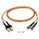 Black Box Fiber Optic Duplex Patch Cable - LC Male - ST Male - 6.56ft EFN110-002M-STLC