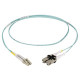 Black Box Fiber Optic Cable - ST Male Network - ST Male Network - 6.6ft - Aqua - RoHS Compliance EFNT010-002M-STST