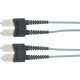 Black Box Fiber Optic Patch Network Cable - 9.84 ft Fiber Optic Network Cable for Network Device - First End: 2 x SC Male Network - Second End: 2 x SC Male Network - 10 Gbit/s - Patch Cable - 50/125 &micro;m - Aqua EFNT010-003M-SCSC