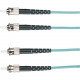 Black Box EFNT010 Fiber Optic Duplex Patch Network Cable - 9.80 ft Fiber Optic Network Cable for Network Device - First End: 2 x ST Male Network - Second End: 2 x ST Male Network - 10 Gbit/s - Patch Cable - OFNR - 50/125 &micro;m - Aqua EFNT010-003M-S
