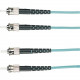 Black Box EFNT010 Fiber Optic Duplex Patch Network Cable - 16.40 ft Fiber Optic Network Cable for Network Device - First End: 2 x ST Male Network - Second End: 2 x ST Male Network - 10 Gbit/s - Patch Cable - OFNR - 50/125 &micro;m - Aqua EFNT010-005M-