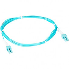 Black Box Fiber Optic Patch Network Cable - 22.97 ft Fiber Optic Network Cable for Network Device - First End: 2 x LC Male Network - Second End: 2 x LC Male Network - 100 Gbit/s - Patch Cable - OFNR - 50/125 &micro;m - Aqua EFNT410-007M-LCLC