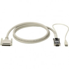 Black Box Coaxial KVM Cable - 9.84 ft Coaxial KVM Cable for KVM Switch, Keyboard/Mouse, Computer - First End: 1 x DB-25 - Second End: 1 x HD-15 VGA, Second End: 1 x Type A USB EHN485-0010-LS