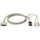Black Box ServSwitch USB Coaxial CPU Cable with Audio - HD-15, Type A USB, Mini-phone Stereo - DB-25 Male - 5ft EHN485A-0005
