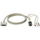 Black Box ServSwitch USB Coaxial CPU Cable with Audio - HD-15, Type A USB, Mini-phone Stereo - DB-25 Male - 10ft EHN485A-0010