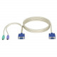 Black Box KVM Cable - HD-15 Male VGA - HD-15 Male VGA, mini-DIN (PS/2) Keyboard/Mouse - 6ft EHN70001-0006