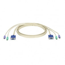 Black Box ServSwitch DT Basic CPU KVM Cable - HD-15 VGA, mini-DIN (PS/2) Keyboard/Mouse - HD-15 Male VGA, mini-DIN (PS/2) Keyboard/Mouse EHN70023-0006