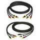 Black Box Deluxe Composite Video Cable - RCA Male - RCA Male - 5ft - TAA Compliance EJ513-0005-MM