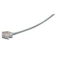 Black Box Modular Cable - RJ-11 Male Phone - RJ-11 Male Phone - Gray EL06MS-25