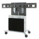 Avteq Floor base stand, dual 75" displ, MAudio - TAA Compliance ELT-2100L-B