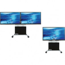 Avteq ELT-2100S Display Stand - Up to 80" Screen Support - 400 lb Load Capacity - Flat Panel Display Type Supported48" Width - Floor Stand - Black - TAA Compliance ELT-2100S