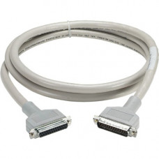 Black Box RS232 DBL Shielded Cable W/ Metal Hood 25 Cond DB25M/F 15Ft. - 15 ft Serial Data Transfer Cable for Computer, Switch - First End: 1 x DB-25 Male Serial - Second End: 1 x DB-25 Female Serial - Shielding - TAA Compliant EMN25C-0015-MF