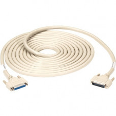 Black Box Serial Data Transfer Cable - 50 ft Serial Data Transfer Cable for Computer, Switch Box - First End: 1 x DB-25 Male Serial - Second End: 1 x DB-25 Female Serial - Shielding - CL2 - 24 AWG - TAA Compliant EMN25C-0050-MF