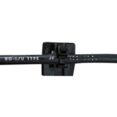 Panduit Cable Tie Mount - Black - 500 Pack - Nylon 6.6 - TAA Compliance EMS-A-D0
