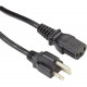 Black Box International Power Cord, JIS 8303 to IEC-60320-C13, 6.5 ft. (2 m) - 125 V AC Voltage Rating - 7 A Current Rating - Black EPXR05-R2