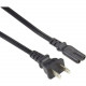 Black Box Standard Power Cord - For Power Supply - 125 V AC Voltage Rating - 7 A Current Rating - Black EPXR09