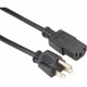 Black Box EPXR19 Standard Power Cord - For PC, Monitor - 125 V AC Voltage Rating - 10 A Current Rating - Black EPXR19