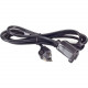 Black Box North American Power Cord - NEMA 5-15P to NEMA 5-15R, 6.5-ft (2.0-m) - 120 V AC Voltage Rating - 10 A Current Rating - Black EPXR28