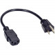 Black Box Standard Power Cord - 120 V AC Voltage Rating - 10 A Current Rating - Black EPXR29