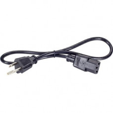 Black Box North American Power Cord - NEMA 5-15P to IEC-60320-C13, 2.0-ft. (0.6-m) - 120 V AC Voltage Rating - 10 A Current Rating - Black EPXR30