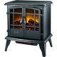 World Marketing Of America Comfort Glow The Keystone Electric Stove with Infrared Quartz (Black) - Infrared - Electric - Electric - 1348.13 W - 700 Sq. ft. Coverage Area - 1500 W - Indoor - Gloss Black EQS130