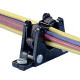 PANDUIT ER Type Harness Board Elastic Bundle Retainer - Black - 10 Pack - TAA Compliance ER1.25-E4-X