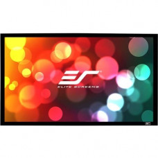 Elite Screens Sable Frame 2 Series - 114-inch Diagonal 16:10, Active 3D 4K Ultra HD Ready Fixed Frame Home Theater Projection Projector Screen, ER114WX2" ER114WX2