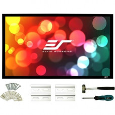 Elite Screens Sable Frame 2 Series - 200-inch Diagonal 16:9, Active 3D 4K Ultra HD Ready Fixed Frame Home Theater Projection Projector Screen, ER200WH2" ER200WH2