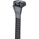 Panduit Cable Tie - Black - 100 Pack - 18 lb Loop Tensile - Thermoplastic Polyurethane - TAA Compliance ERT4.5M-C20