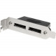 Startech.Com 2 Port Low Profile SATA to eSATA Plate Adapter - F/M - 1 Pack - 2 x Female SATA - 2 x Male eSATA - Black - RoHS Compliance ESATAPLT2LPM