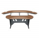 Middle Atlantic Products 60" Desk w/2 Rackbay Overbridge, HM - 80.43" Table Top Width x 41.88" Table Top Depth - 36.41" Height - Honey Maple - Wood ESUR-HM