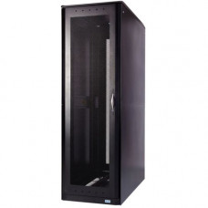 Eaton S-Series Rack: 42U, 24"W, 42"D Without Panels - 42U Rack Height - Black - 2000 lb Dynamic/Rolling Weight Capacity - 2200 lb Static/Stationary Weight Capacity - TAA Compliance ETN-ENC422442SE