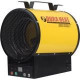 World Marketing Of America DuraHeat Electric Forced Air Heater - 240 Volt with Remote Control - Tubular - Electric - 3997.49 W to 4102.99 W - 500 Sq. ft. Coverage Area - 4000 W - 20 A - Portable - Yellow EUH4000R