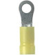 Panduit StrongHold Ring Terminal - 25 Pack - 1 x Ring Terminal - Tin - Yellow EV10-14RB-Q