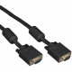 Black Box VGA Video Cable with Ferrite Core, Black, Male/Male, 5-ft. (1.5-m) - 5 ft VGA Video Cable for Video Device, Monitor - First End: 1 x HD-15 Male VGA - Second End: 1 x HD-15 Male VGA - Shielding - Black EVNPS06B-0005-MM