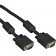 Black Box VGA Video Cable with Ferrite Core, Black, Male/Male, 50-ft. (15.2-m) - 50 ft VGA Video Cable for Video Device, Monitor - First End: 1 x HD-15 Male VGA - Second End: 1 x HD-15 Male VGA - Shielding - Black EVNPS06B-0050-MM