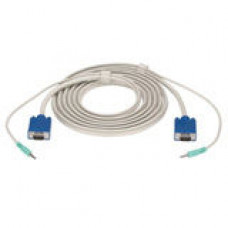 Black Box Premium Audio/ Video Cable - HD-15 Male VGA, Mini-phone Audio - HD-15 Male VGA, Mini-phone Audio - 50ft EVNPS09-0050