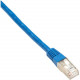 Black Box Cat.5e SSTP Patch Cable - 3 ft Category 5e Network Cable for Network Device - First End: 1 x RJ-45 Male Network - Second End: 1 x RJ-45 Male Network - Patch Cable - Shielding - Blue - RoHS, WEEE Compliance EVNSL0172BL-0003