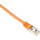 Black Box Cat.5e SSTP Network Cable - 11.81" Category 5e Network Cable for Network Device - First End: 1 x RJ-45 Male Network - Second End: 1 x RJ-45 Male Network - 128 MB/s - Shielding - Orange EVNSL0172OR-0001