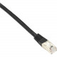 Black Box CAT6 250-MHz Shielded, Stranded Cable SSTP (PIMF), PVC, Black, 25-ft. (7.6-m) - 25 ft Category 6 Network Cable for Network Device - First End: 1 x RJ-45 Male Network - Second End: 1 x RJ-45 Male Network - Patch Cable - Shielding - Black EVNSL027