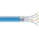 Black Box Cat.6 SSTP Network Cable - 1000 ft Category 6 Network Cable for Network Device - Bare Wire - Bare Wire - Shielding - Blue - TAA Compliance EVNSL0272BL-1000