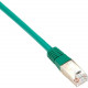 Black Box Cat6 250-MHz Shielded, Stranded Cable SSTP (PIMF), PVC, Green, 2-ft. (0.6-m) - 1.97 ft Category 6 Network Cable for Network Device - First End: 1 x RJ-45 Male Network - Second End: 1 x RJ-45 Male Network - 128 MB/s - Shielding - Green EVNSL0272G