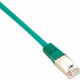Black Box Cat6 250-MHz Shielded, Stranded Cable SSTP (PIMF), PVC, Green, 15-ft. (4.5-m) - 14.76 ft Category 6 Network Cable for Network Device - First End: 1 x RJ-45 Male Network - Second End: 1 x RJ-45 Male Network - 128 MB/s - Shielding - Green EVNSL027