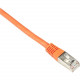 Black Box Cat.6 S/FTP Patch Network Cable - 30 ft Category 6 Network Cable for Network Device - First End: 1 x RJ-45 Male Network - Second End: 1 x RJ-45 Male Network - 1 Gbit/s - Patch Cable - Shielding - Gold Plated Contact - CM - 26 AWG - Orange EVNSL0
