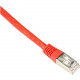 Black Box Cat6 250-MHz Shielded, Stranded Cable SSTP (PIMF), PVC, Red, 2-ft. (0.6-m) - 1.97 ft Category 6 Network Cable for Network Device - First End: 1 x RJ-45 Male Network - Second End: 1 x RJ-45 Male Network - 128 MB/s - Shielding - Red EVNSL0272RD-00