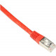 Black Box Cat6 250-MHz Shielded, Stranded Cable SSTP (PIMF), PVC, Red, 3-ft. (0.9-m) - 2.95 ft Category 6 Network Cable for Network Device - First End: 1 x RJ-45 Male Network - Second End: 1 x RJ-45 Male Network - 128 MB/s - Shielding - Red EVNSL0272RD-00